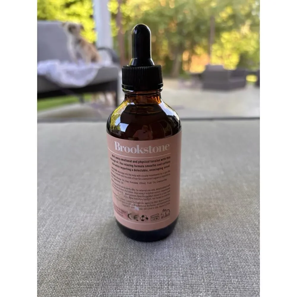 New BROOKSTONE CHAMOMILE Multi Use Massage Oil 4 fl oz Aromatherapy